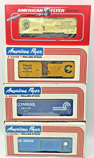 American Flyer S Gauge Lot of 4 Boxcars LN/OB - 9701, 9708, 48803, 48318
