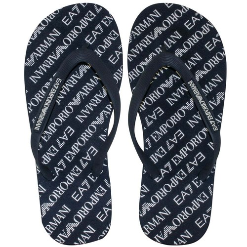 Emporio Armani EA7 Azul Marino y Blanco Chanclas las Tallas | eBay