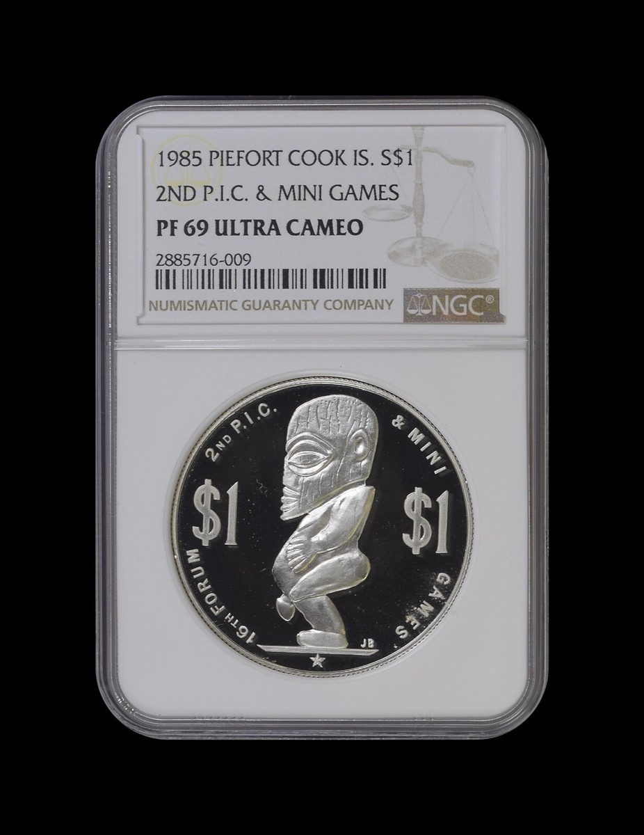 希少品！COOK S クックアイランド　1985年　1 ドル　銀貨 希少品！COOK ISLANDS クックアイランド 1985年 1 ドル 銀貨