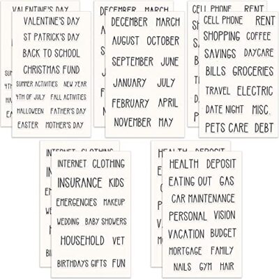 128 Pieces Cash Envelope Label Sticker Cash Envelope System Budget Capital