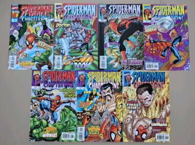 Vtg Lot Of 7 SPIDER-MAN CHAPTER ONE 0 4 5 7-9 12 Comic Books VF Marvel 1999