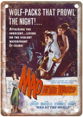 #ad Mad At World Vintage Movie Poster Old Retro Look Metal Sign MP2752 $23.76