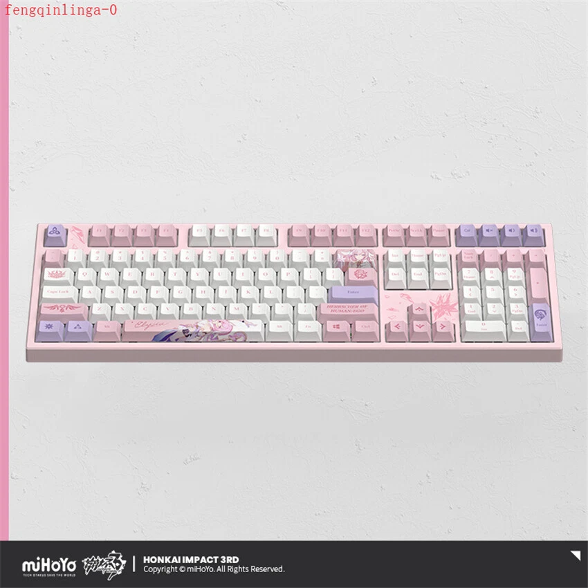 Honkai Impact 3 Official Elysia Mechanical Keyboard DIY RGB Colorful Backlight - Image 4 of 4