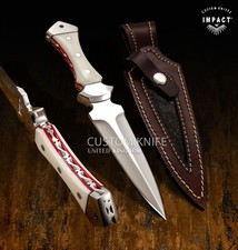 CUBIERTOS DE IMPACTO RARO CUCHILLO DAGA ESPIGA COMPLETA PERSONALIZADO MANGO ACRÍLICO MARORITA