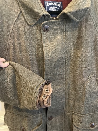 BURBERRY Made in Italy,Wool Blend,Button /Zip Front ,Coat,Size L - Picture 3 of 13