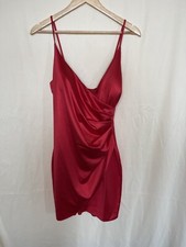 Nordstrom Spaghetti Strap Bodycon Mini Dress Women’s 9 Red