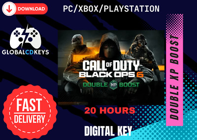 CALL OF DUTY BLACK OPS 6 BO6 20 HOURS RANK 2XP GLOBAL KEY PC/XBOX/PSN