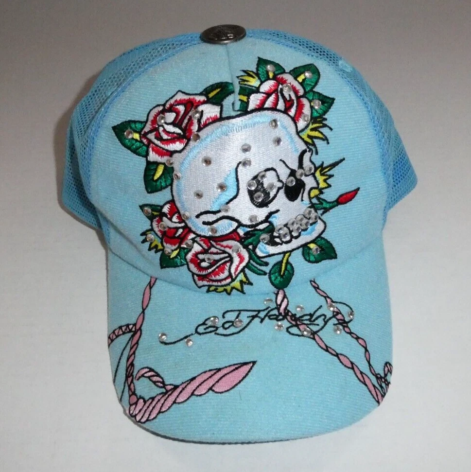 blue ed hardy hat