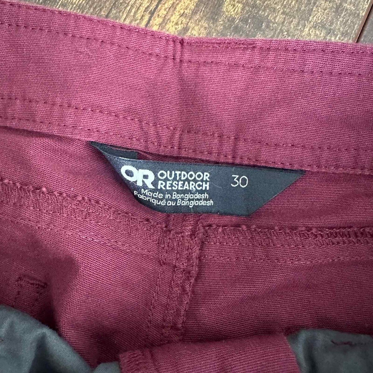 Outdoor Research shastin pants size 30x32 burgundy hiking casual View 5