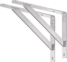 DOKU 12" Shelf Bracket Max Load 400 lb Heavy Duty Stainless Steel Right Angle...