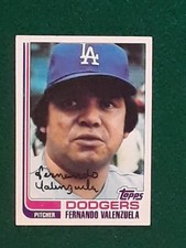 1982 Topps Fernando Valenzuela Baseball Card #510 Los Angeles Dodgers