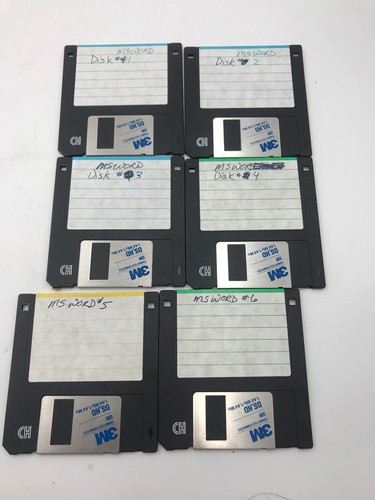 Microsoft Word Festplatten 1 - 6 für Windows 3.1 (?)