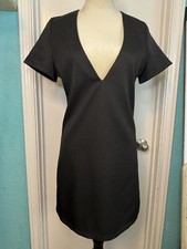Tobi Little Black Dress Deep V Neck Medium Zipper closure on back New WithoutTag