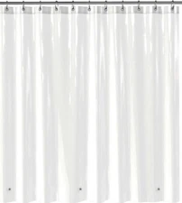 8 Guage Clear Shower Curtain Liner 72 by 72Inches Heavy Duty for Bathroom Shower