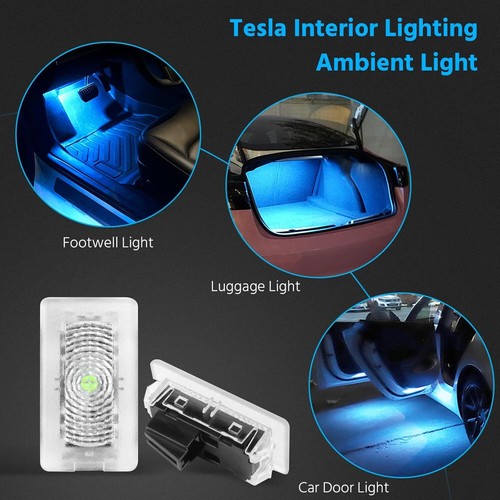 Interior LED Light 4pcs Ultra-Bright Interior Lights for Tesla Model 3/Y/S/X - Picture 2 of 18