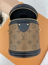 Louis Vuitton Cannes Monogram Reverse Handbag Bag Coated Canvas Leather M43986