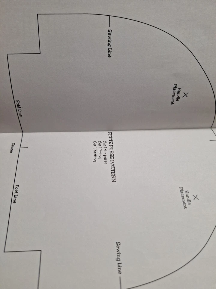 Petite Purse Handbag Kimies Quilts IJK116 Sewing Pattern Patchwork Quilt Indygo - Image 4 of 4