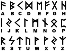 Custom Viking Runes Vinyl Decal Elder Futhark Text Sticker 1"-20" 20 Colors