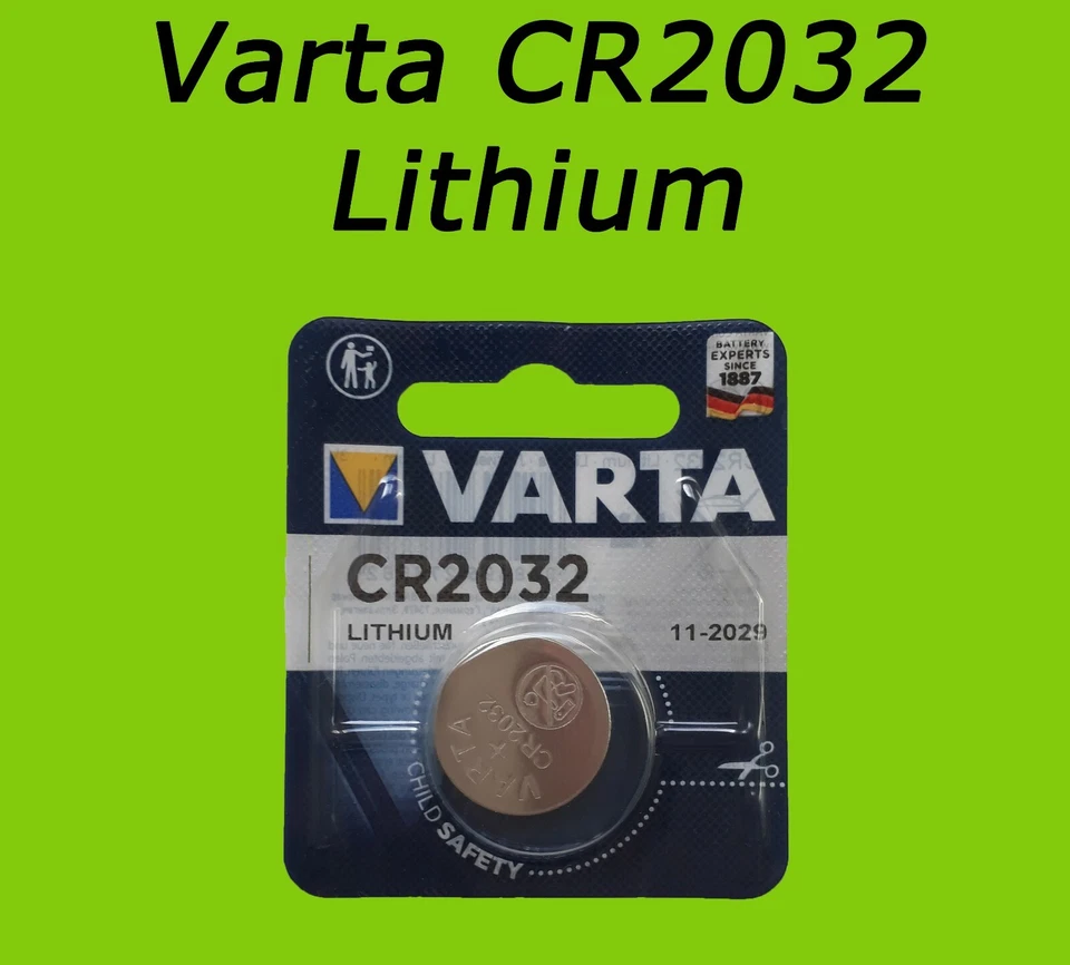 1 PILE BOUTON LITHIUM VARTA CR2032 6032 3V 230mAh - sous blister