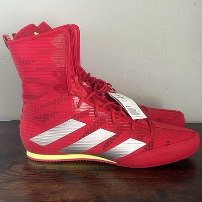 Adidas Box Hog 4 High Top Boxing Shoes Scarlet Red Mens Size 13 JP9846