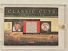 2002 Ted Williams #TW-P Classic Cuts Game Worn Pants Fleer