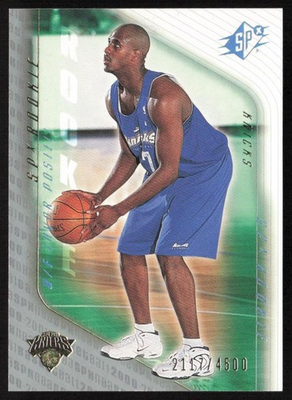 #ad 2000 01 SPx # 4500 Lavor Postell #91 Rookie New York Knicks $2.99