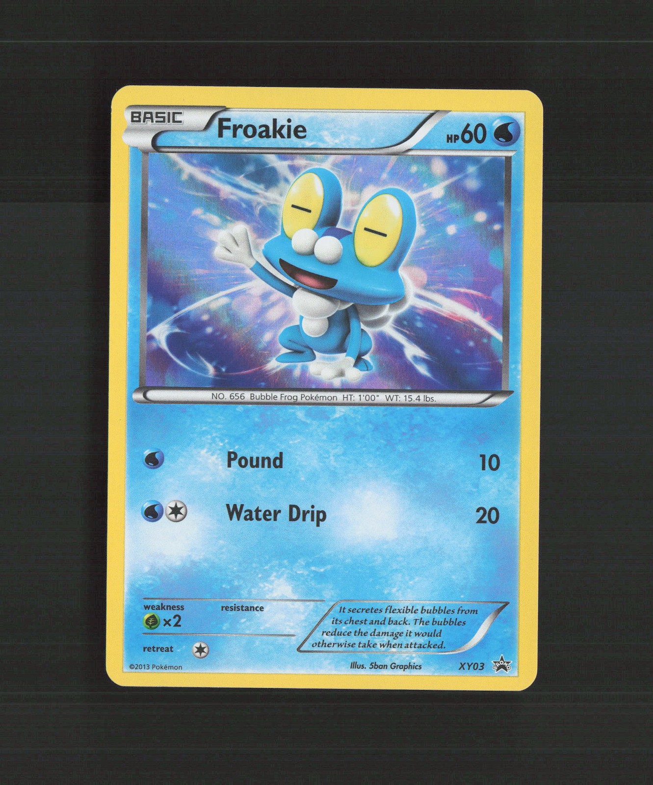 Froakie XY03 XY Black Star Promo Holo Pokemon Card LP+