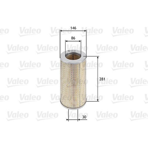 Valeo 585680 Luftfilter FüR Toyota Hiace Hilux I H1 H2 N1 Staubpartikelfilter-image