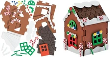 Gingerbread House Craft Kits 3D | 1 Single Kit | Kids Christmas Craft