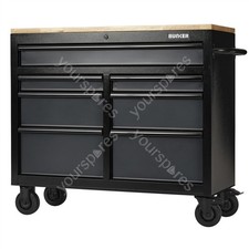 Image of BUNKER® 7 Drawer Workbench Roller Tool Cabinet, 41", Grey
