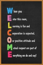 Classroom Welcome Teacher Motivational Inspirational Rules Teacher Supplies Scho