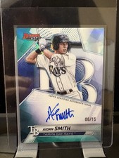 Topps 2024 Bowman's Best Aidan Smith Teal Refractor Auto /15 Rays