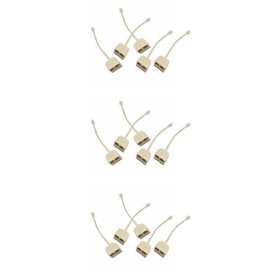  15 Stück RJ11 Sockeladapter Telefonstecker Adapter 1 bis 2