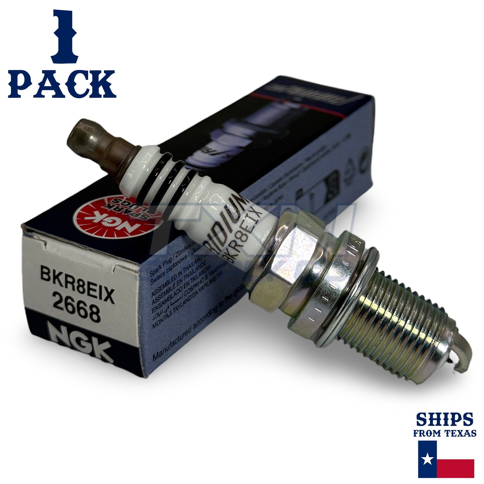 1 Pack NGK Iridium IX 2668 Spark Plugs BKR8EIX