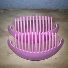 VTG 1980 s Goody Hair Clincher Clip Banana Combs Ponytail Pink