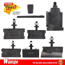 6Pcs 6- 12" AXA 250-111 Wedge Type Quick Change Tool Post Holder Set For Lathe