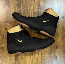 Nike Inflict 3 Black/Metallic Gold Rare Wrestling Shoes Size 8
