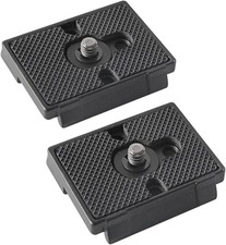 2 Pack Quick Release Plate with 1/4"-20 Screw for Bogen 3157N Manfrotto Black