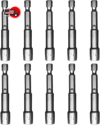 1/4'' Nut Driver Bit Sets 10pcs, 1/4 Inch Nut Driver Hex Shank Quick Chan