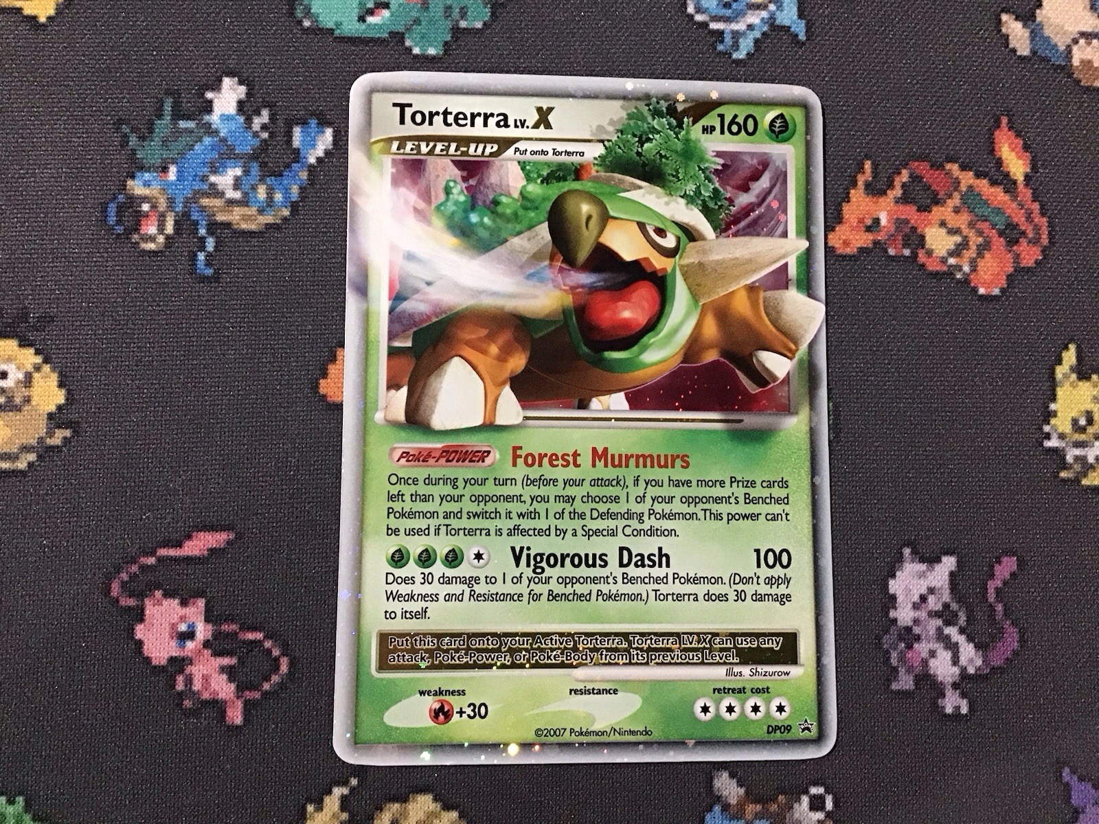 Pokémon TCG Torterra LV.X DP09 Black Holo Star Promo Pokemon Card