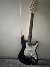 Solid Body Black Electric Guitar Black Right-Handed 6-String Denver