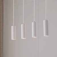 Lindby Esstisch Pendelleuchte, HäNgeleuchte Metall Weiß, HäNgelampe 4X GU10 Max.