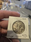 1944 Walking Liberty Half Dollar, 90% Silver, Collectible U.S. Coin