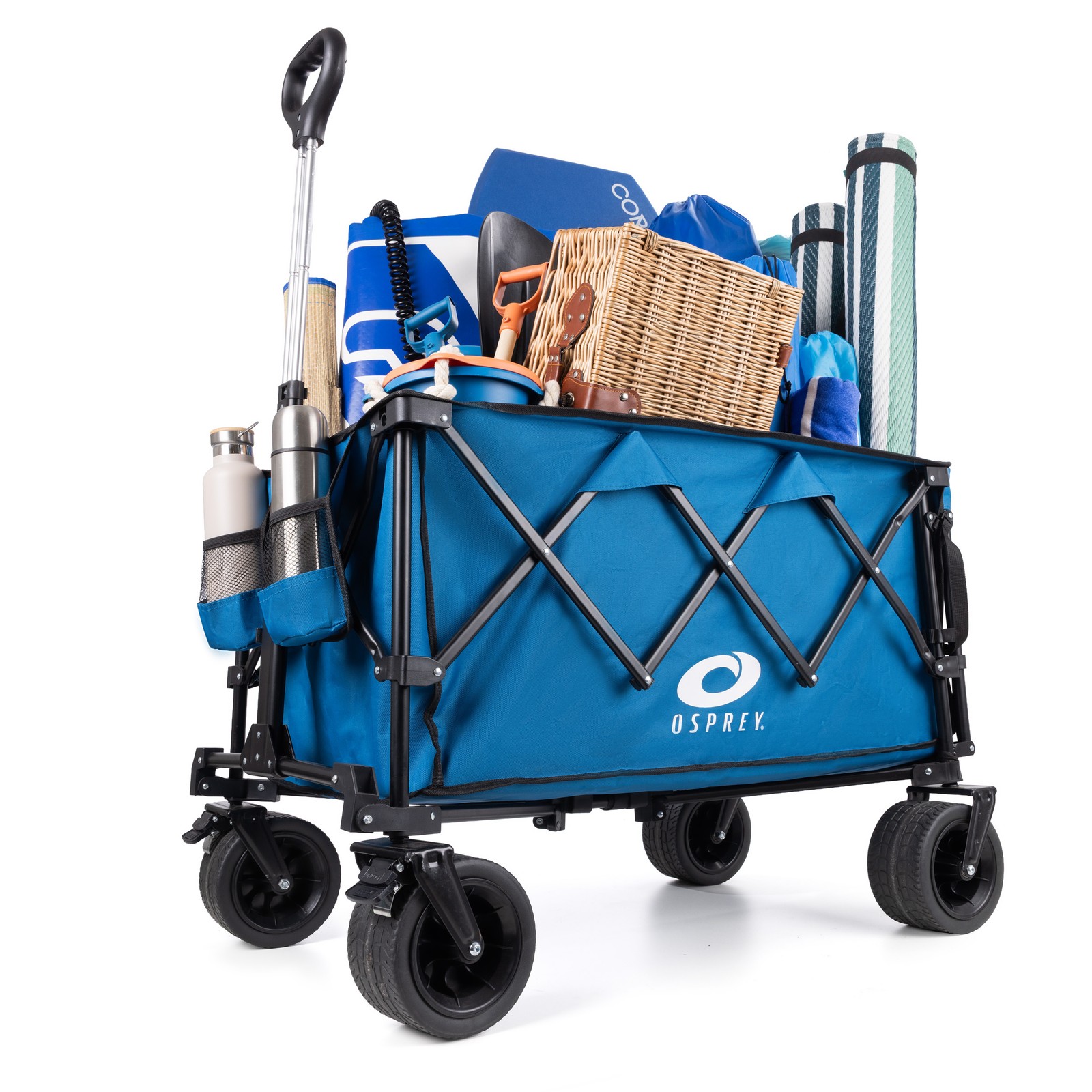 Osprey 220L Beach Camping Trolley Festival Wagon - Navy