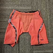 Speedo Fastskin Lzr Racer X Jammer Size 28 TECHNICAL SWIM SUIT RACING Lava Red
