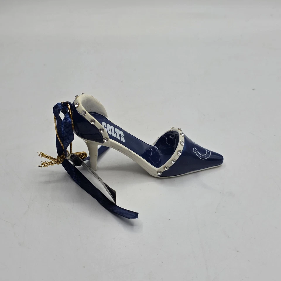 Indianapolis Colts Estrás Tacón Alto Adorno de Navidad NFL Fútbol Fan Regalo Foto 4 de 4