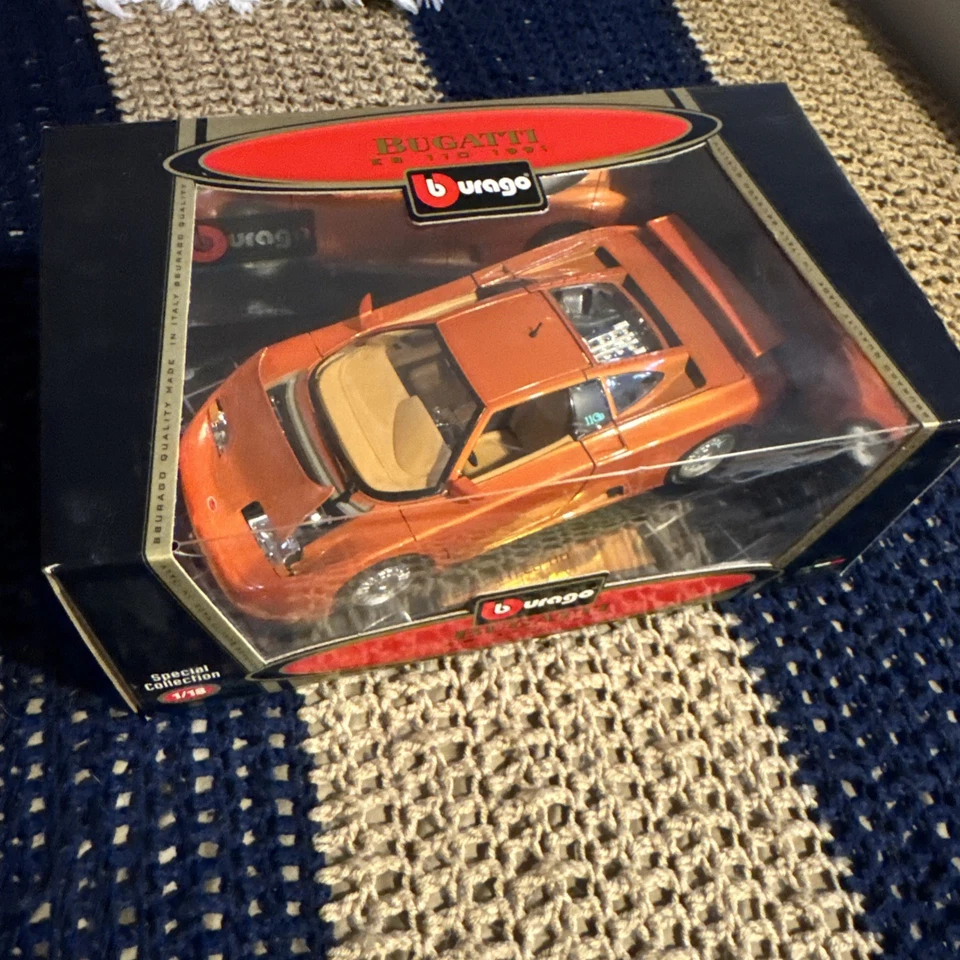 Bburago Edición Especial 1991 Rojo Bugatti EB 110 1:18 Modelo Coleccionista ROJO Foto 4 de 4