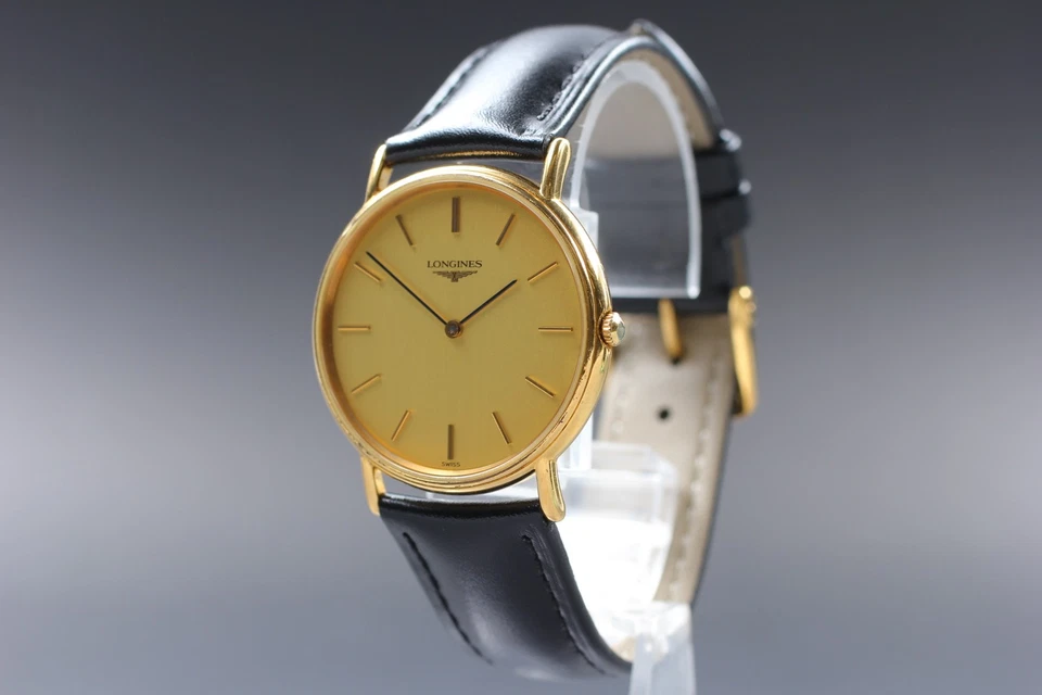 De colección Años 90 Longines La Grande Classique Esfera Dorada Cuarzo L4.637.2 [Casi Como Nuevo] Foto 2 de 4