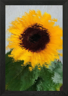 Sonnenblume Kunstwerk gerahmtes Wandbild Poster Leinwanddruck Bild