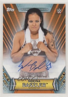 2019 Topps WWE Women's Division Roster Orange 37/50 Shayna Baszler Auto 3f2